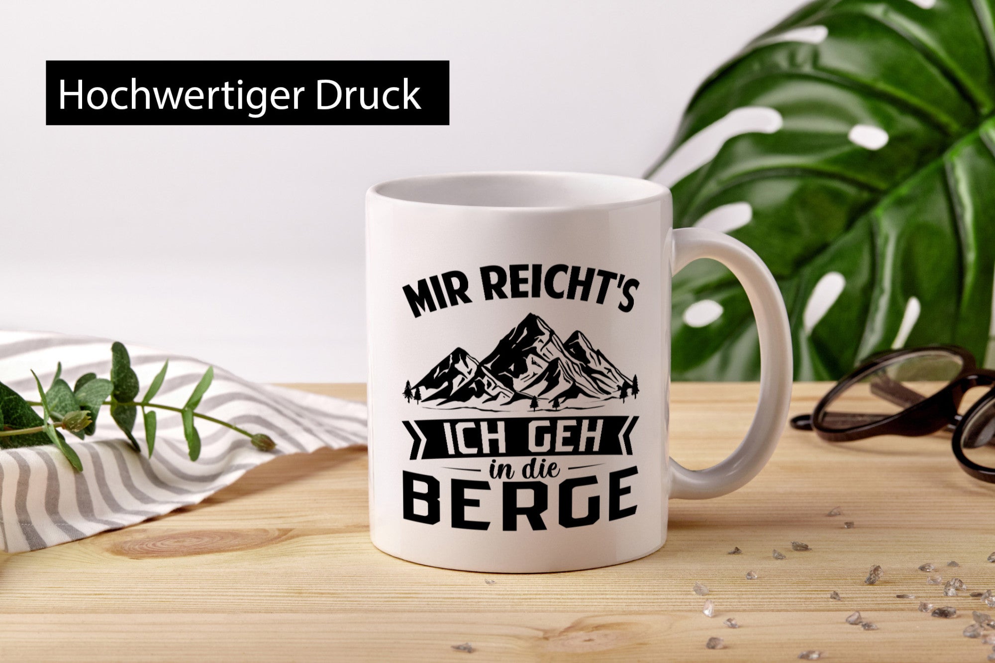 Ich gehe in die Berge | Wandern Natur Laufen lustiger Spruch Geschenk Humor