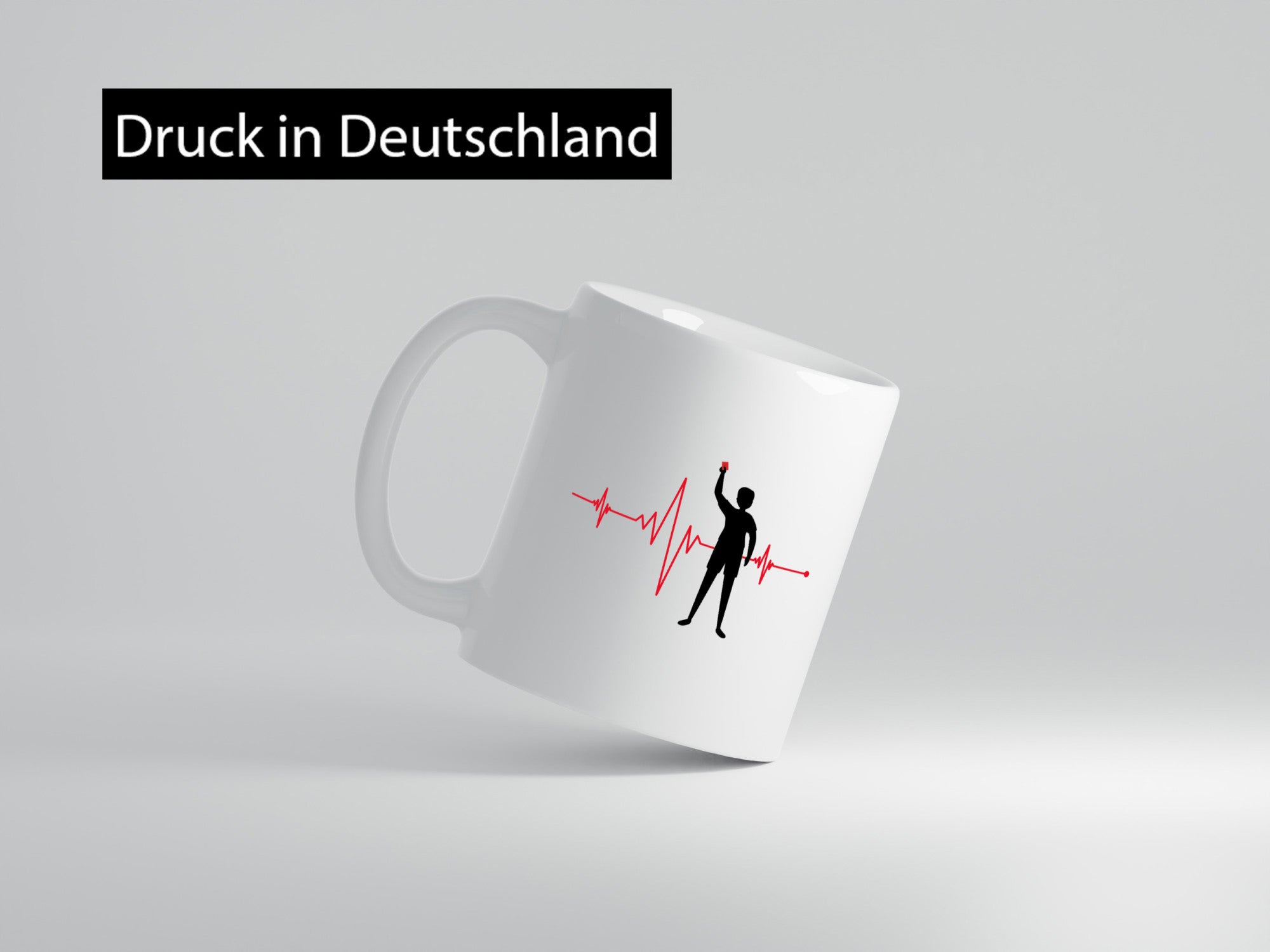 Schiedsrichter Herzschlag | Fußball Team Verein Humor Geschenkidee Tasse