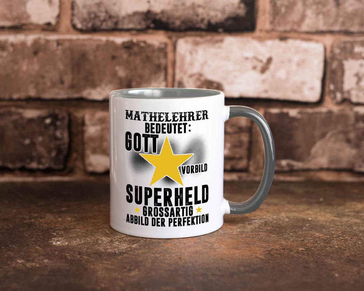 Bedeutung von Mathelehrer | Lehrer Mathe Humor Geschenkidee Tasse