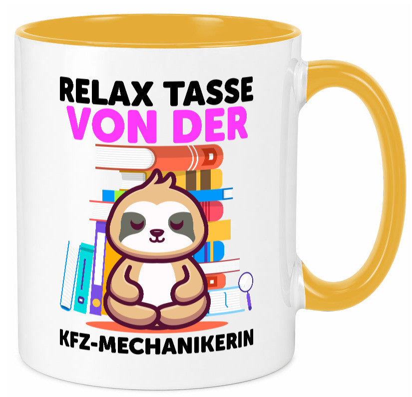Relax Tasse: KFZ-Mechanikerin | Mechaniker KFZ Humor Geschenkidee Tasse