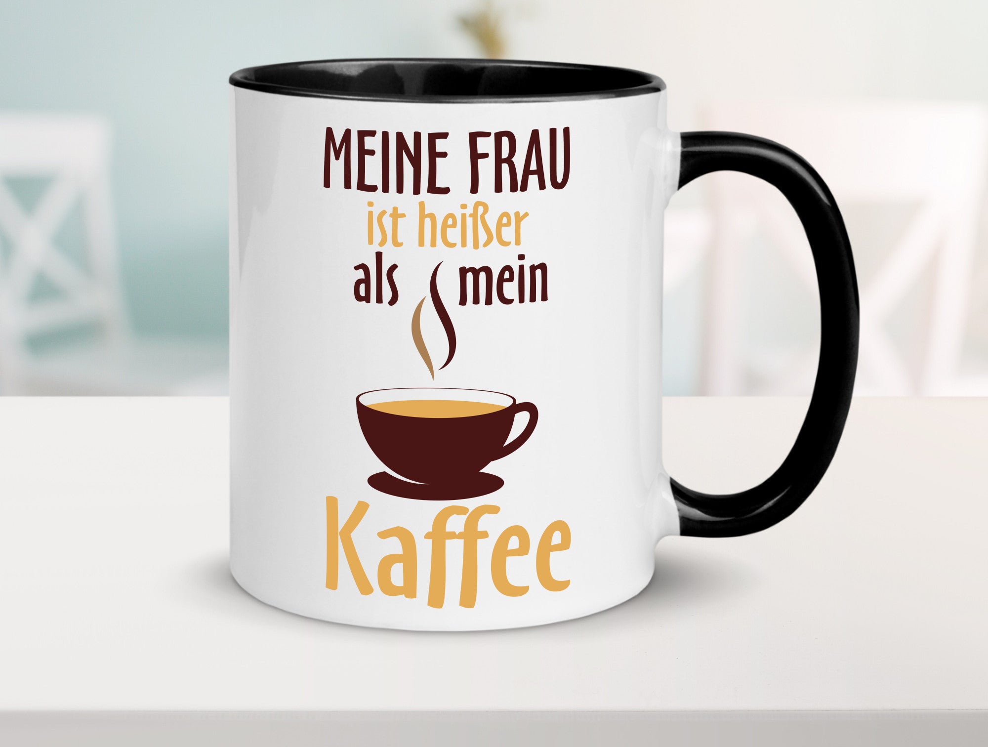 Meine Frau ist heißer als Kaffee | Ehe Partnerschaft Geschenk Humor