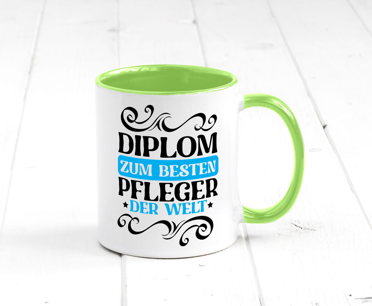 Bester Pfleger der Welt | Altenpfleger Pflegekraft lustig Humor Geschenkidee Tasse