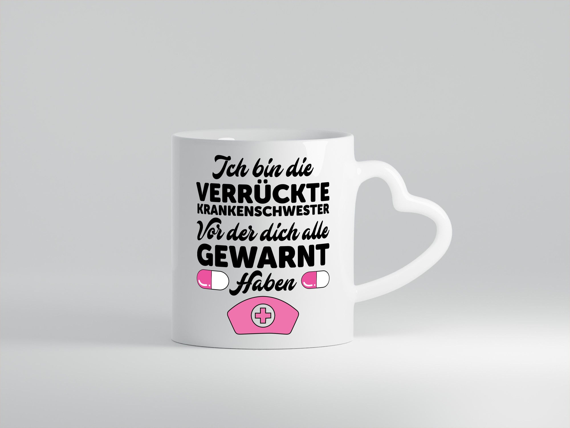 Alle haben dich gewarnt | Krankenschwester Verrückt Humor Geschenkidee Tasse