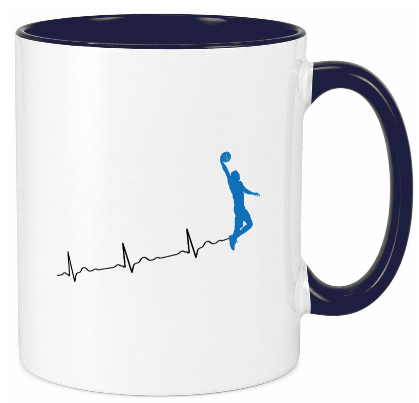 Herzschlag Basketball | Motiv Sport Ballsport Humor Geschenkidee Tasse