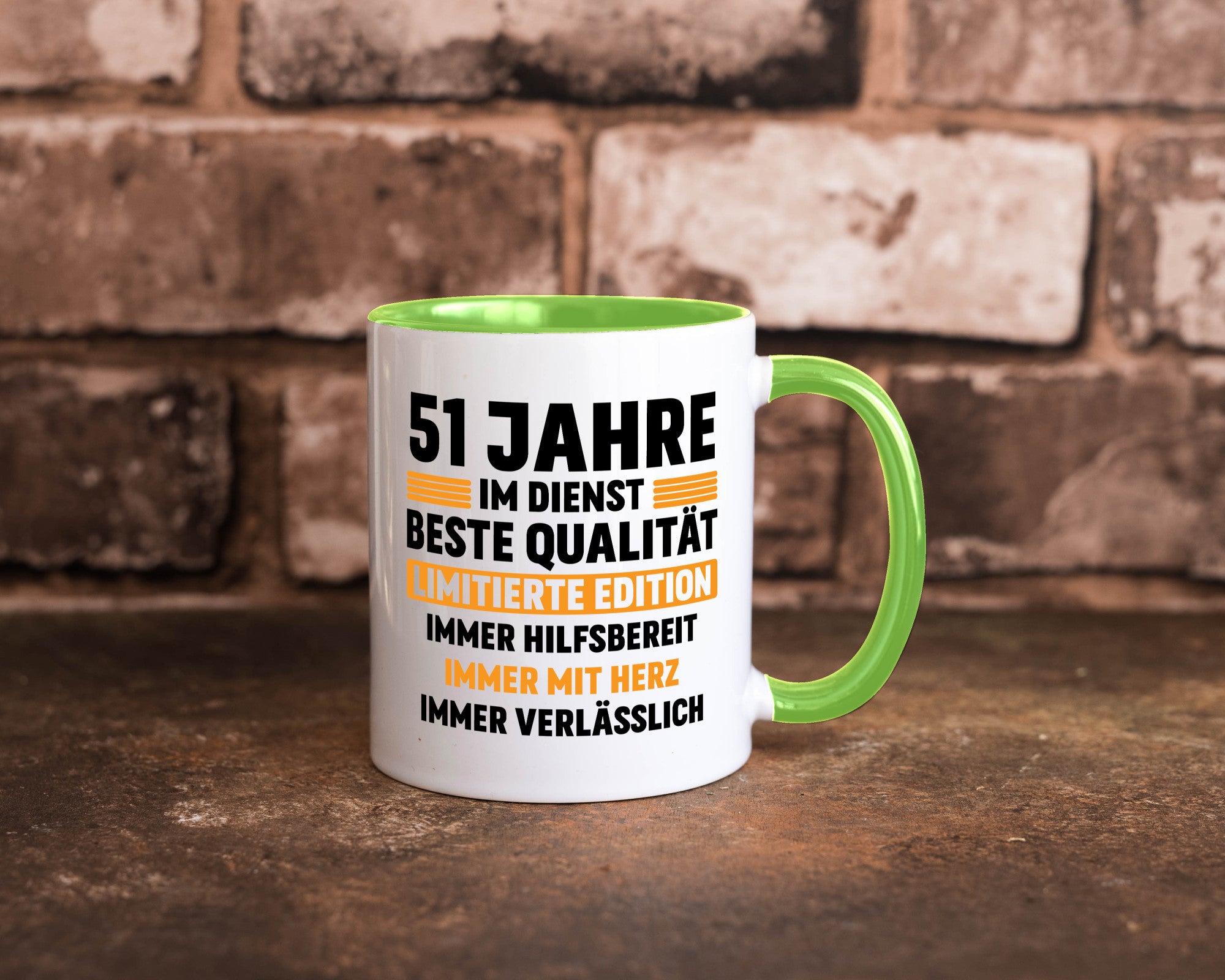 51 Jahre im Dienst | Jubiläum Arbeit lustiger Spruch Geschenk Kollegen Büro