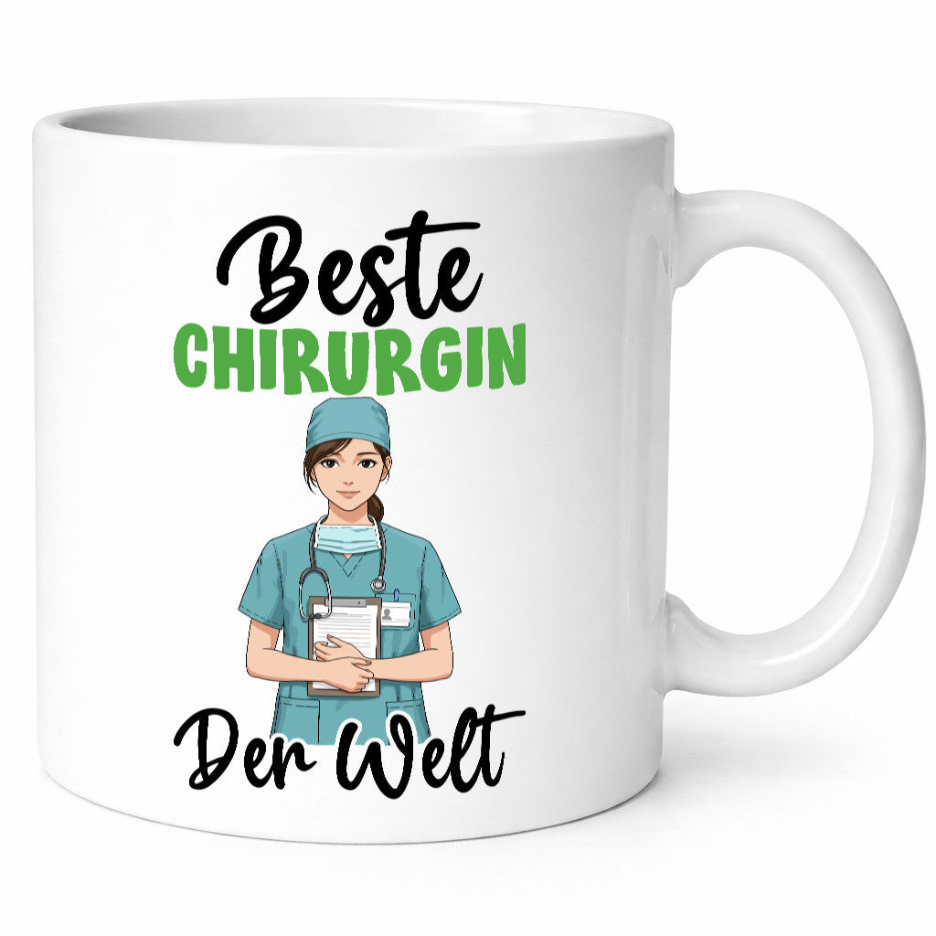 Beste Chirurgin | Chirurgie Krankenhaus v2 Humor Geschenkidee Tasse