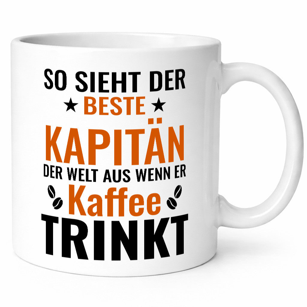 Kaffee trinkt: Kapitän | Schiffskapitän Schiff lustig Humor Geschenkidee
