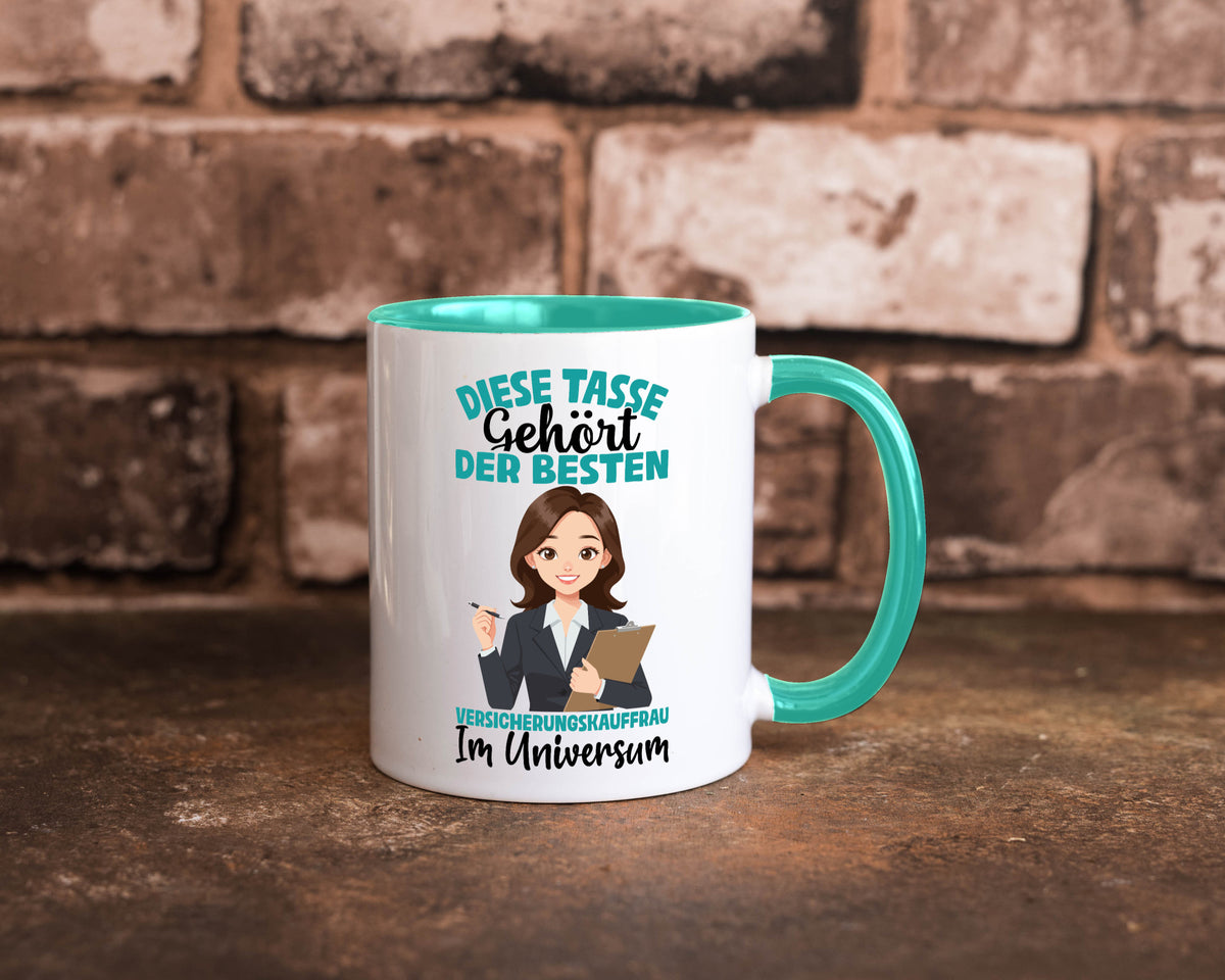 Im Universum: Versicherungskauffrau | Kauffrau lustig Humor Geschenkidee Tasse