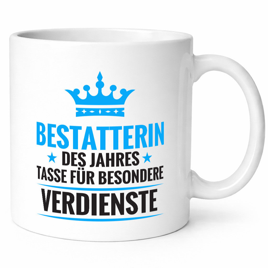 Besonderer Verdienst: Bestatterin | Bestattung lustig Humor Geschenkidee