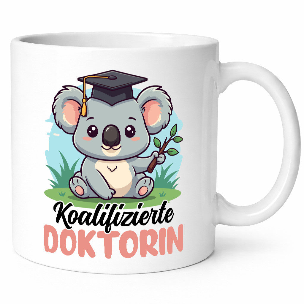 Koalifizierte Doktorin | Doktorand Doktortitel v2 lustig Humor Geschenkidee