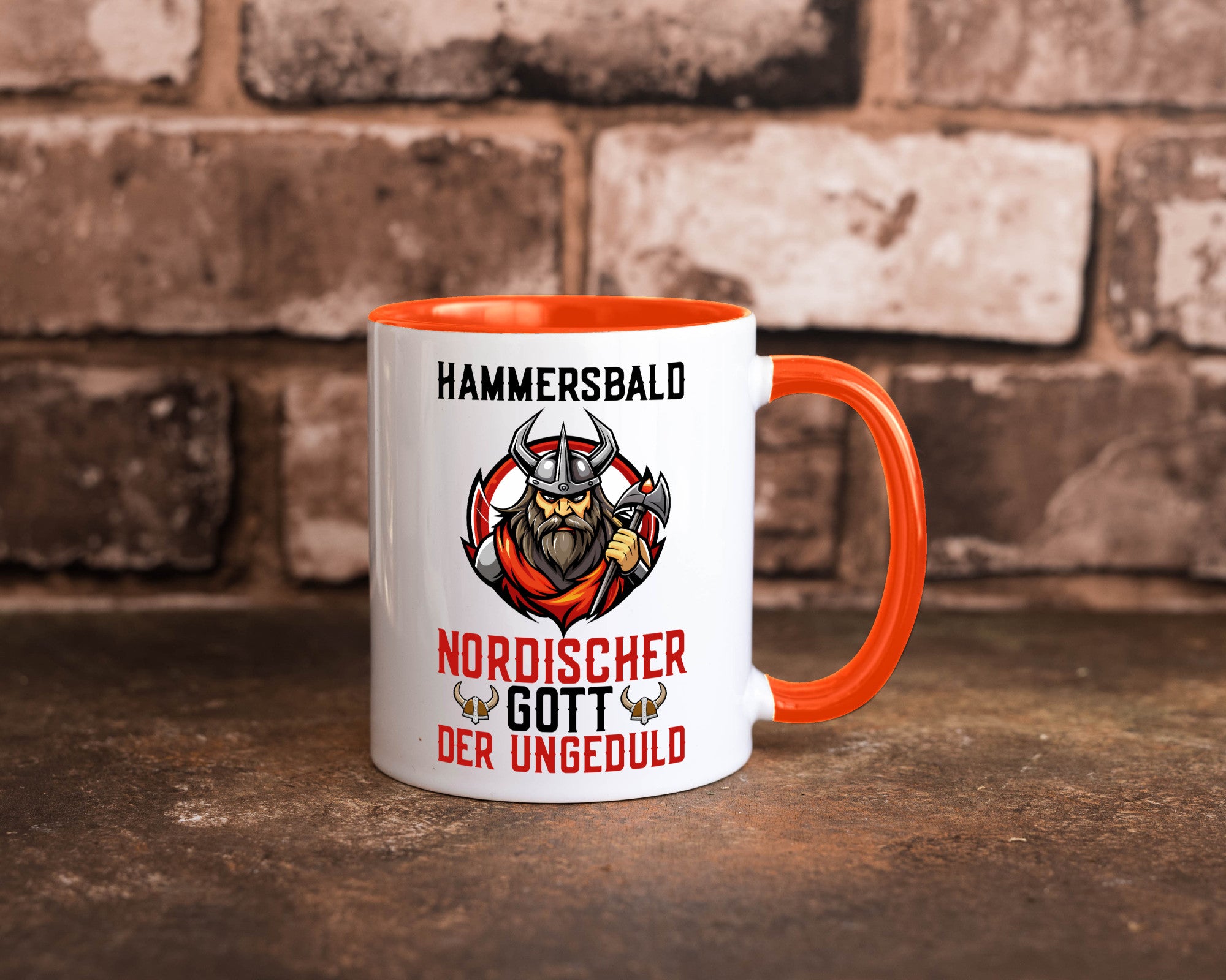 Hammersbald Nordischer Gott der ungeduld Humor Geschenkidee Tasse