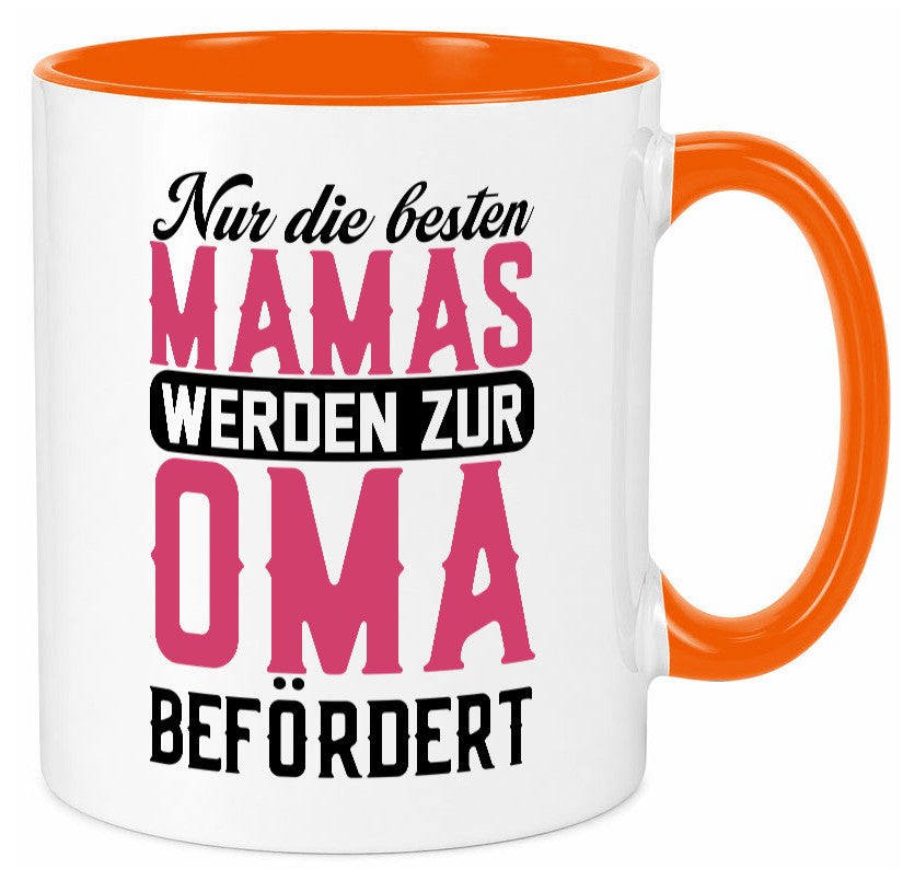 Beste Mama wird zur Oma befördert | Großmutter lustiger Spruch Geschenk Familie