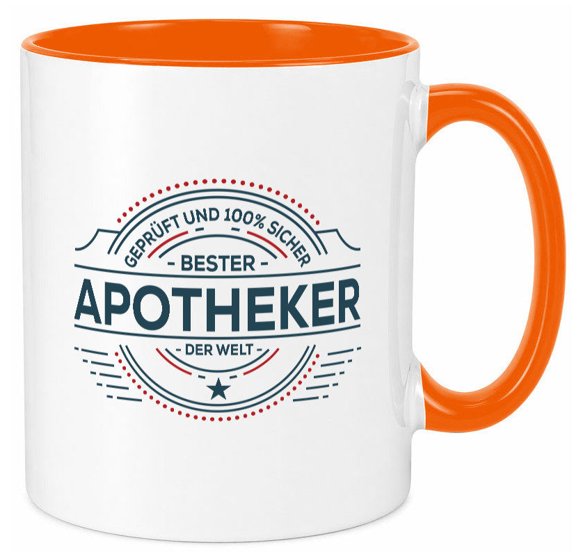 Geprüft und sicher: Apotheker | Apotheke Pharmazie Geschenkidee Humor Tasse