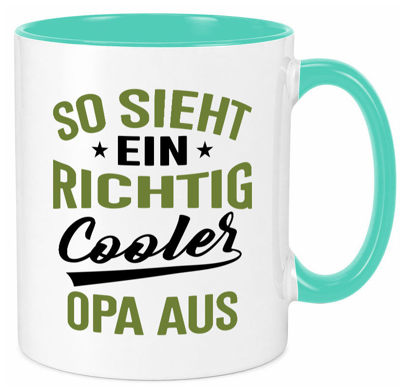 So sieht ein richtig Cooler Opa aus | Großvater Geschenkidee Familie Humor Tasse