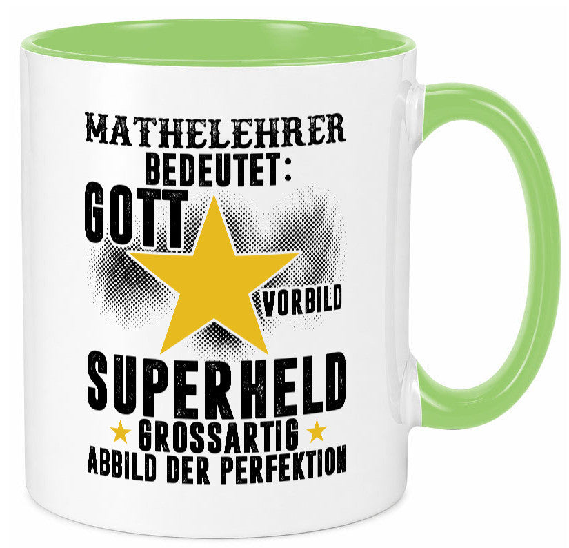 Bedeutung von Mathelehrer | Lehrer Mathe Humor Geschenkidee Tasse