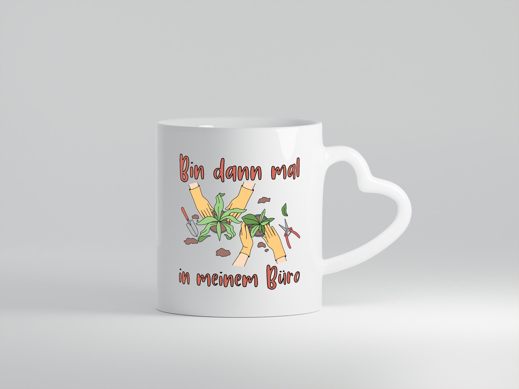 Bin im Büro | Gartenarbeit Pflanzen Humor Witz Geschenkidee Arbeit Kollegen