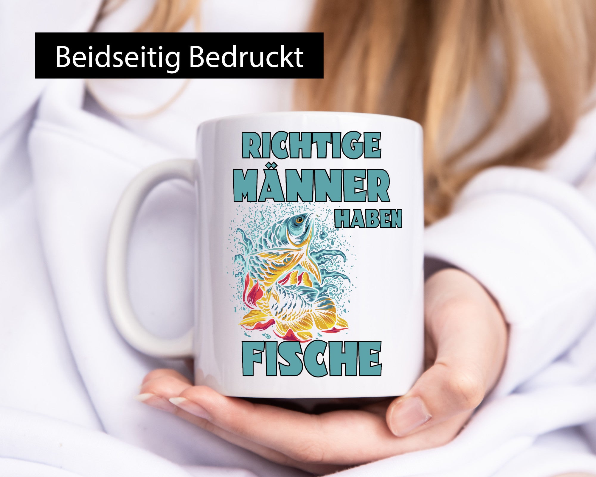 Richtige Männer haben Fische | Aquarium Humor Geschenkidee Tasse