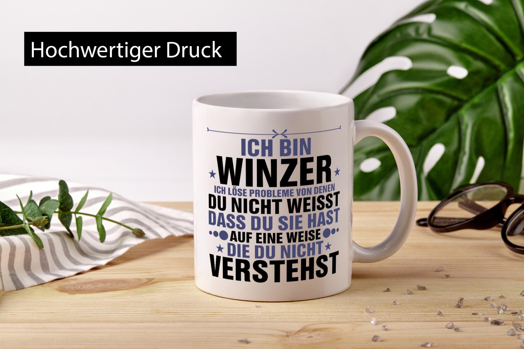 Löse Probleme: Winzer | Weinbauer Wein lustiger Spruch Geschenk Humor