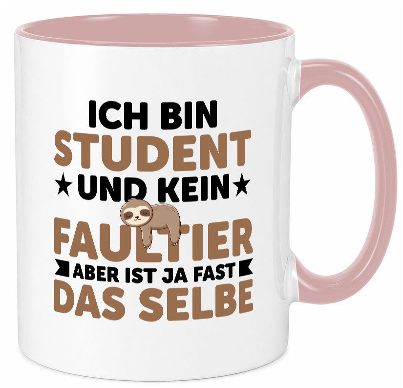 Ich bin kein Faultier: Student | Universität Uni Studium v2 lustiger Spruch