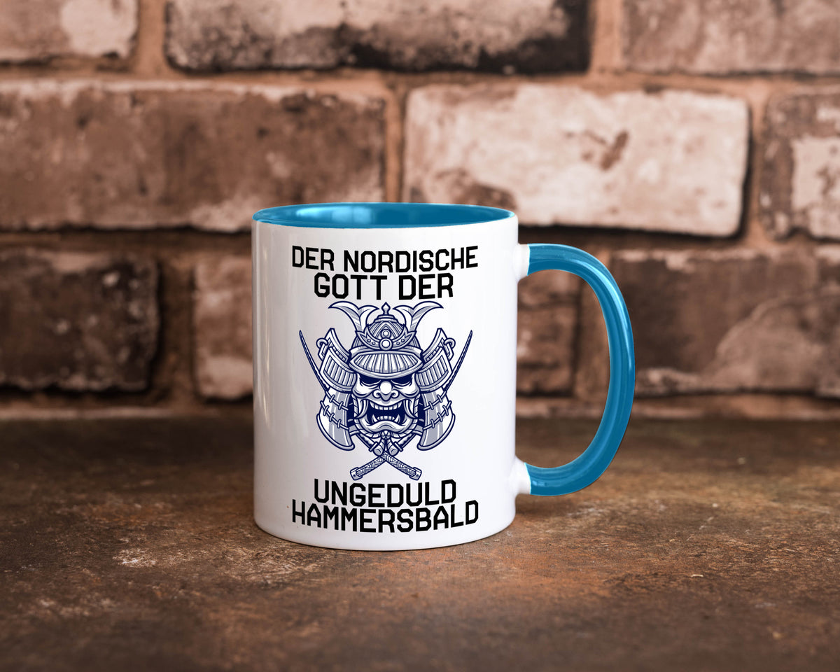 Nordischer Gott der Ungeduld | Mythologie Wikinger lustig Humor Geschenkidee Tasse