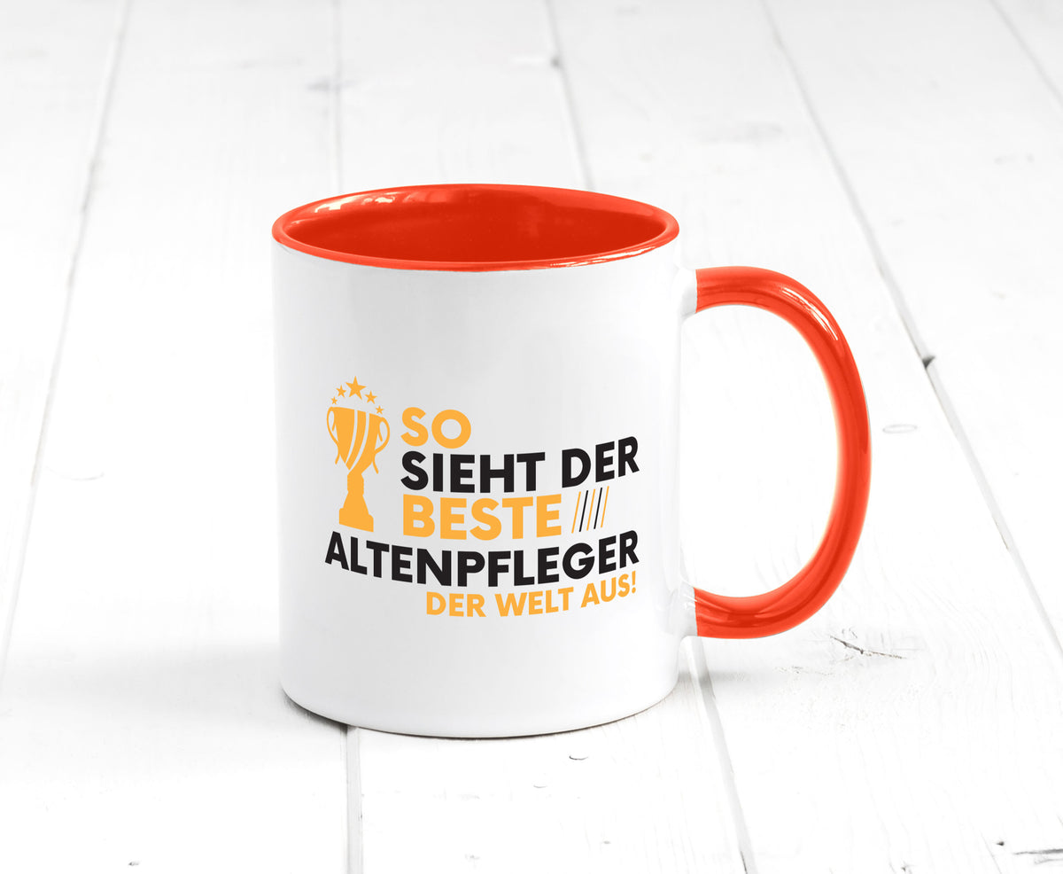 Der Weltbeste Altenpfleger | Pflegepersonal Altenheim lustig Humor Geschenkidee Tasse