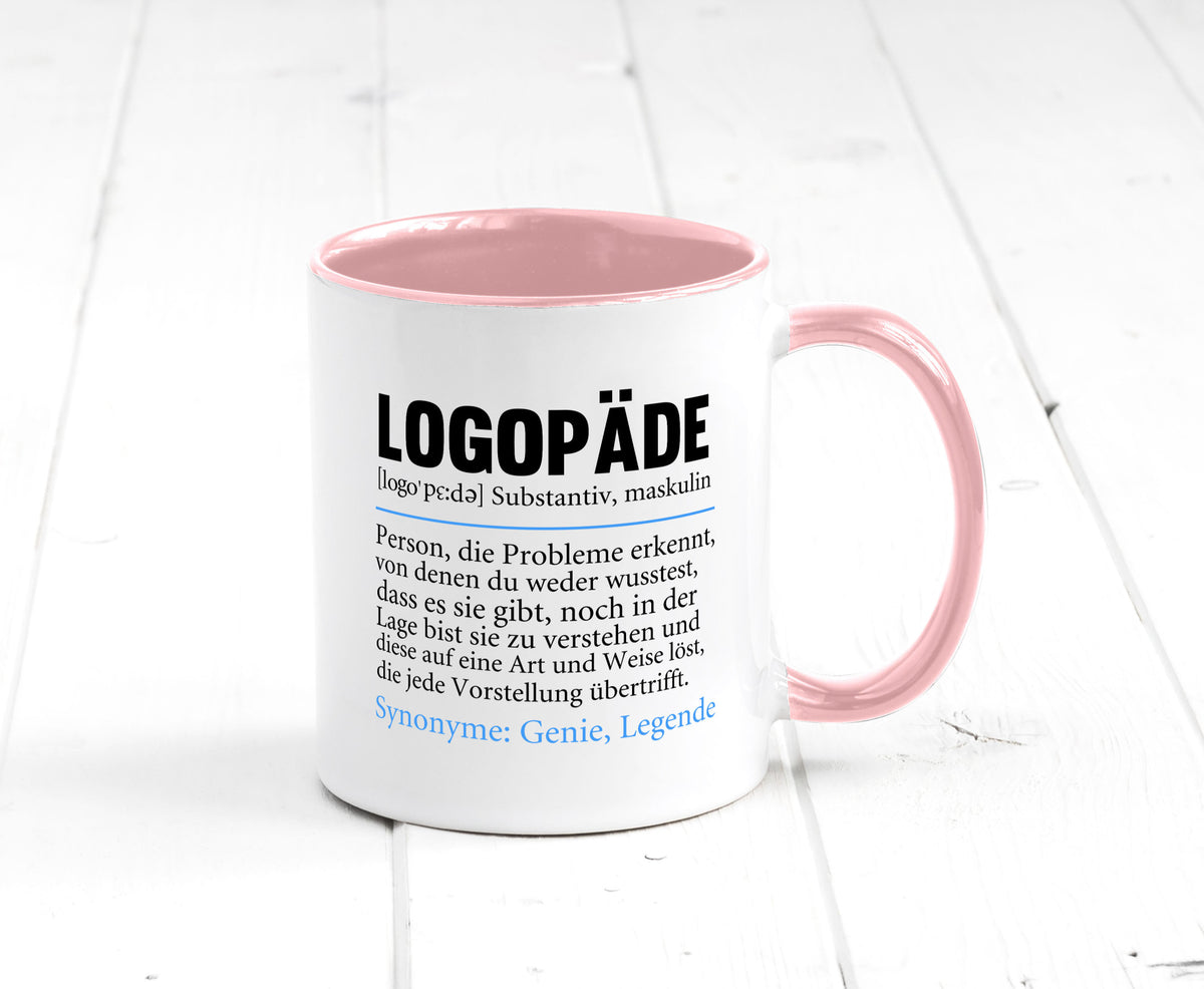 Logopäde | Spruch lustig Sprachtherapie Beruf lustiger Geschenk Arbeit Kollegen Tasse
