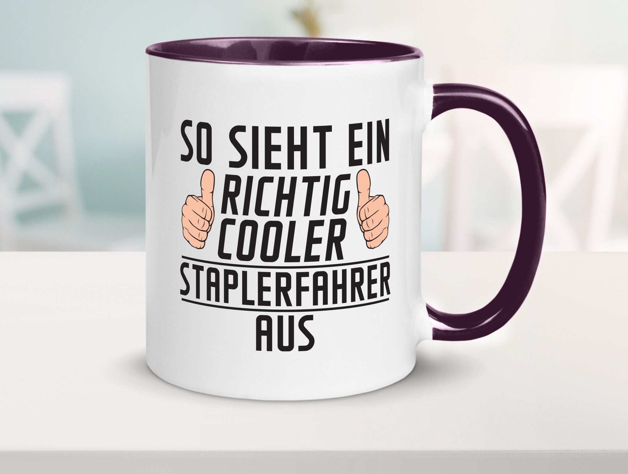 Richtig Cooler Staplerfahrer | Gabelstapler Fahrer Humor Geschenkidee Tasse