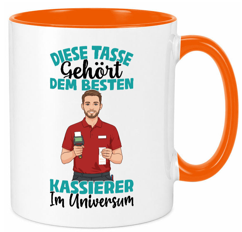 Im Universum: Kassierer Geschenk Humor Geschenkidee lustiger Spruch Tasse
