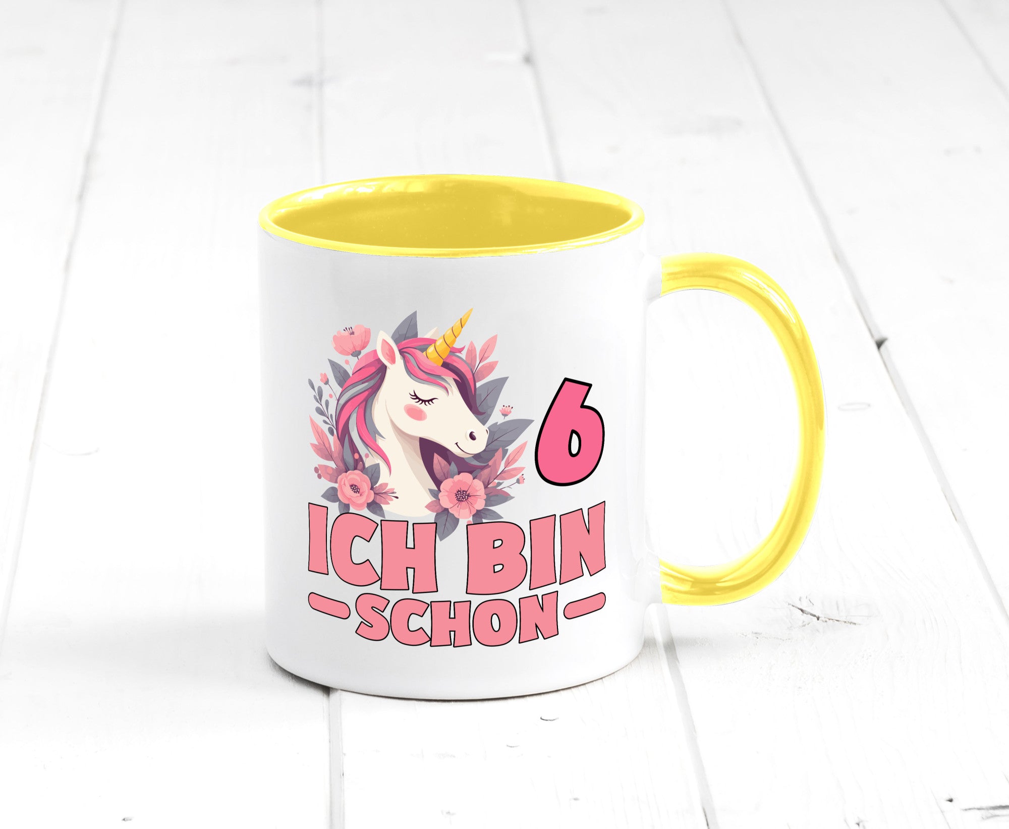 6. Geburtstag | 6 Jahre Einhorn bin schon Mädchen Geschenk Geschenkidee