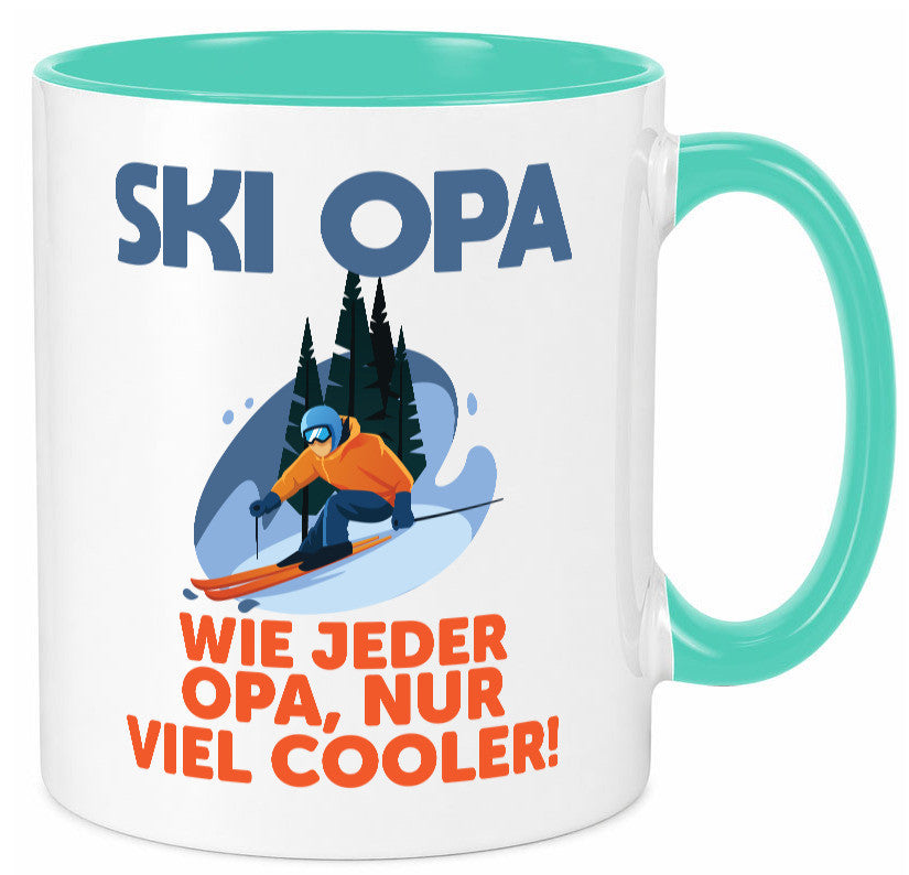 Ski Opa, normal, nur cooler | Skifahrer Bäume Schnee Geschenkidee Familie Humor