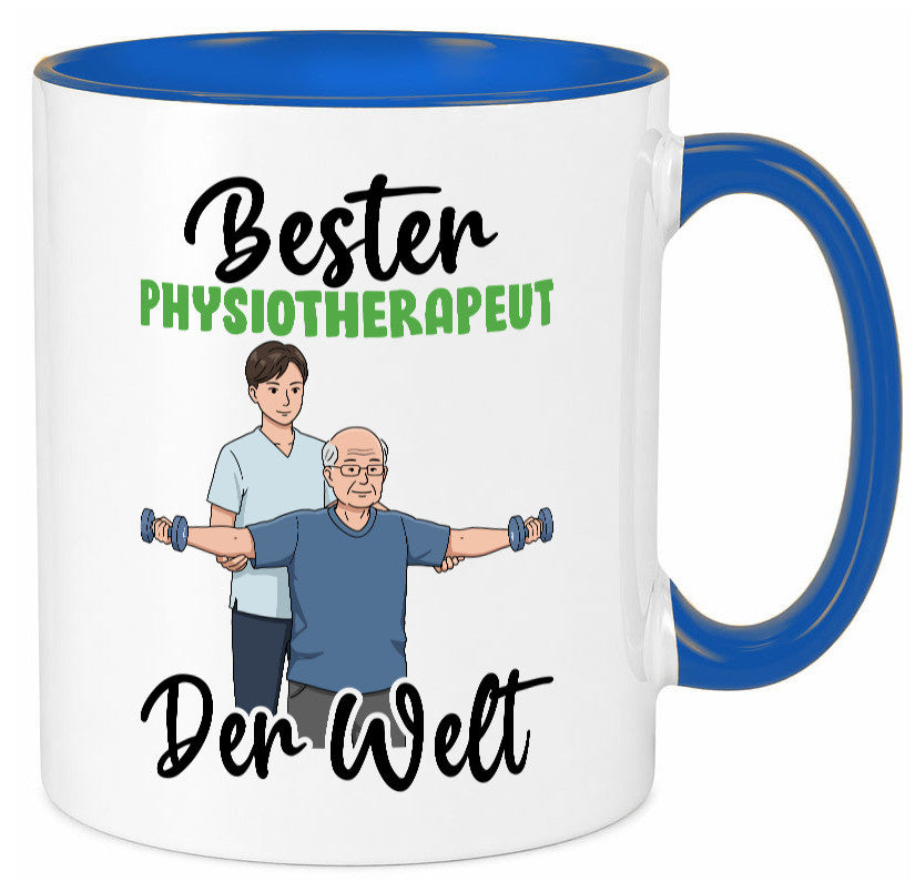 Bester Physiotherapeut v3 Geschenk Humor Geschenkidee lustiger Spruch Tasse