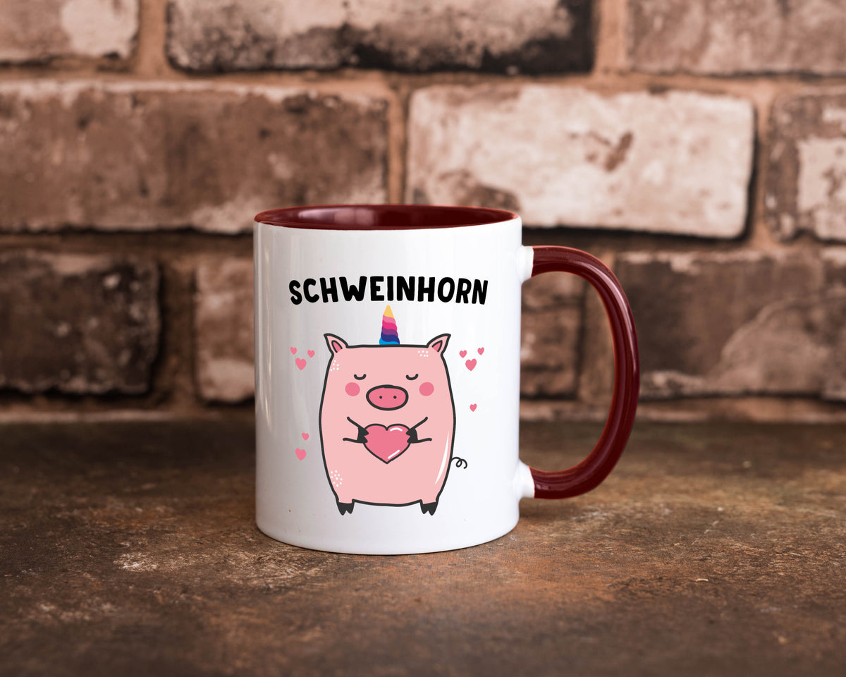 Schweinhorn lustig Humor Geschenkidee Geschenk Tasse