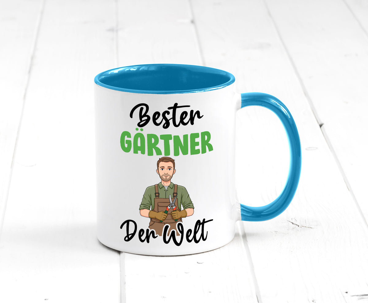 Bester Gärtner | Gartenbau v2 Geschenk Humor Geschenkidee lustiger Spruch Tasse