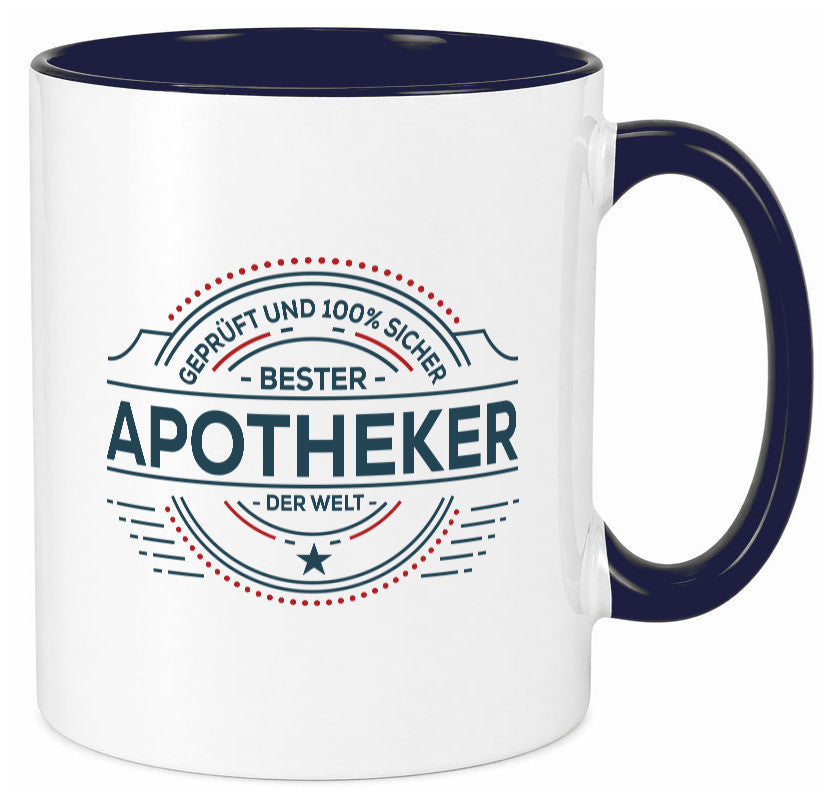 Geprüft und sicher: Apotheker | Apotheke Pharmazie Geschenkidee Humor Tasse