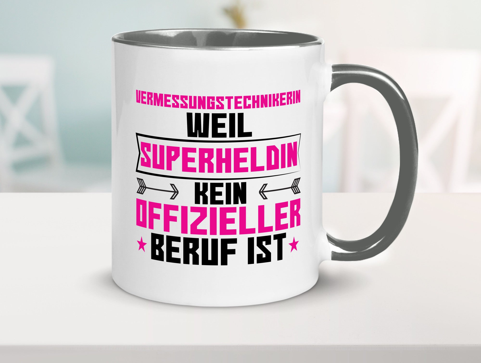 Superheldin Vermessungstechnikerin | Techniker Humor Geschenkidee Tasse