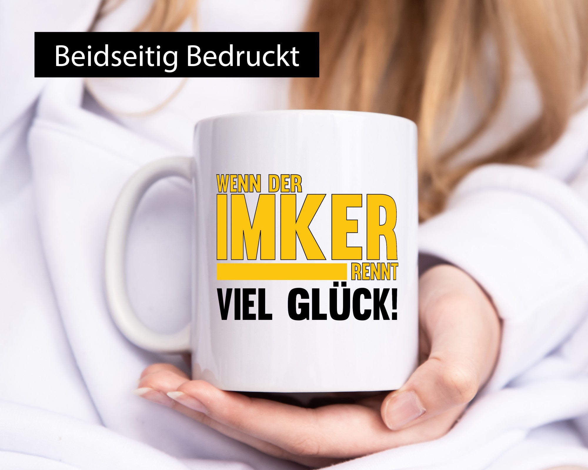 Wenn der Imker rennt, viel Glück | Imkerrei Bienen Geschenk Humor Geschenkidee