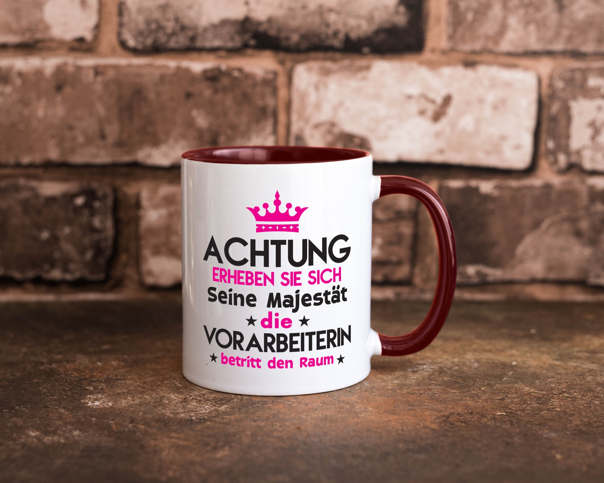 Seine Majestät Vorarbeiterin | Kollegin Teamleiter lustig Arbeit Kollegen Büro