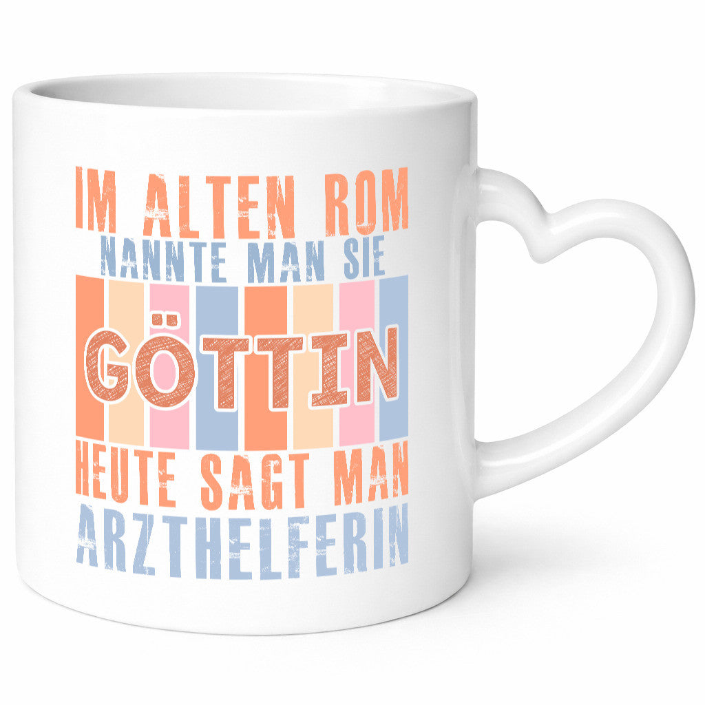 Heute sagt man: Arzthelferin | Fachangestellte Medizin Humor Geschenkidee Tasse