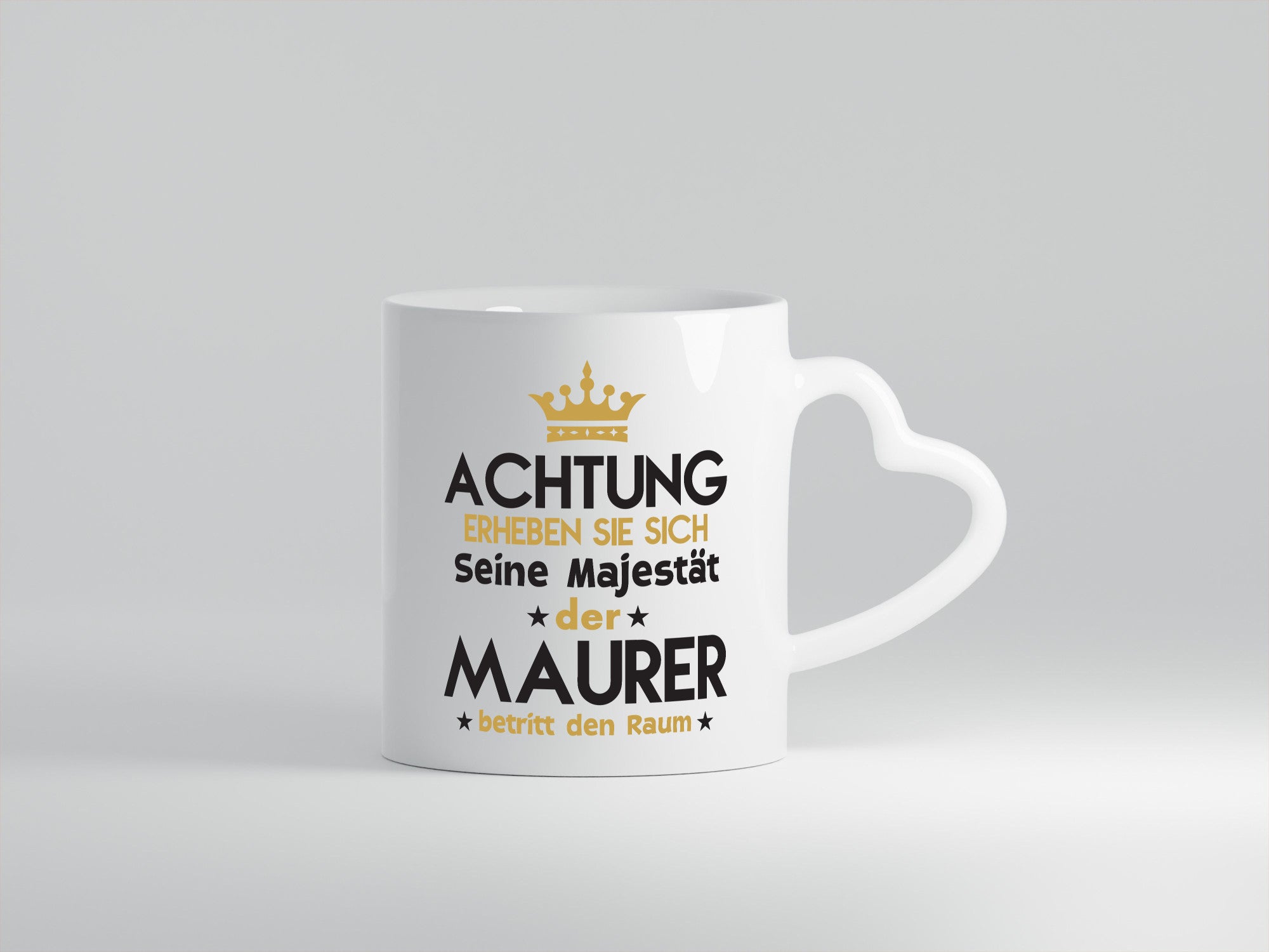Seine Majestät Maurer | Bau Handwerker lustig Humor Geschenkidee Geschenk Tasse