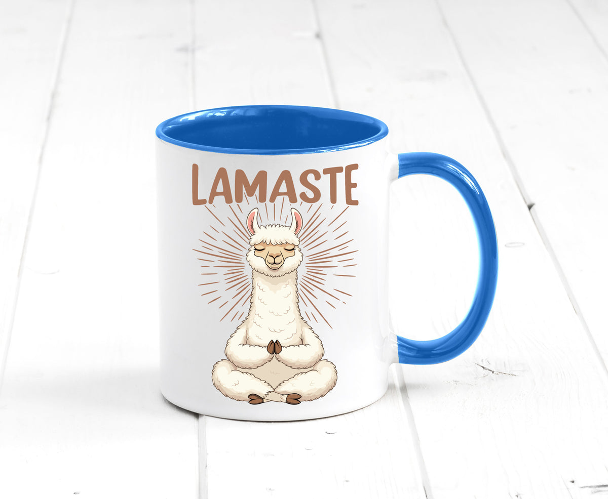 Lamaste | Lama Namaste lustiger Spruch Geschenk Humor Geschenkidee Tasse