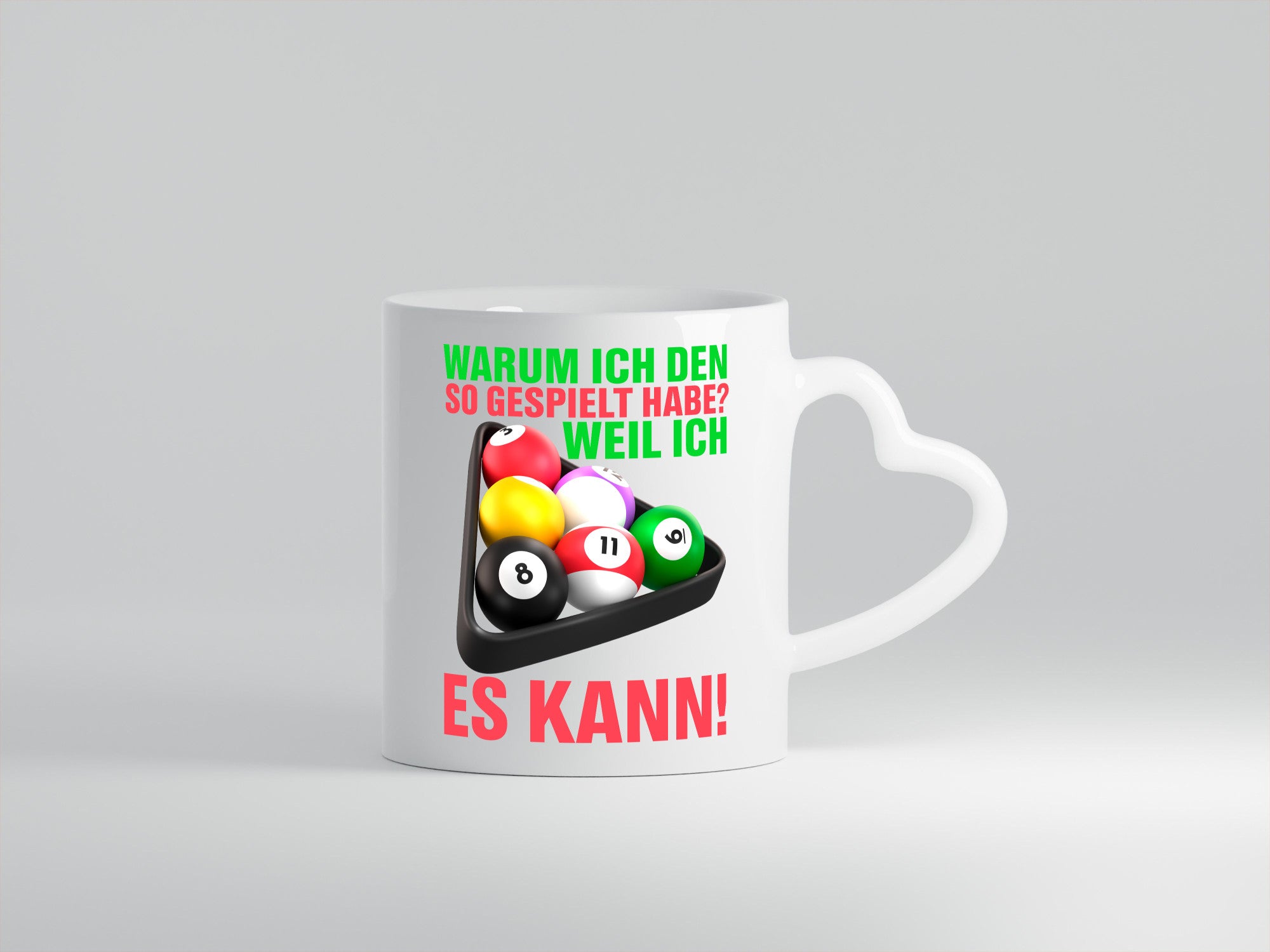 Weil ich es kann | Billardspieler Pool Snooker Kugeln Geschenkidee Humor Tasse