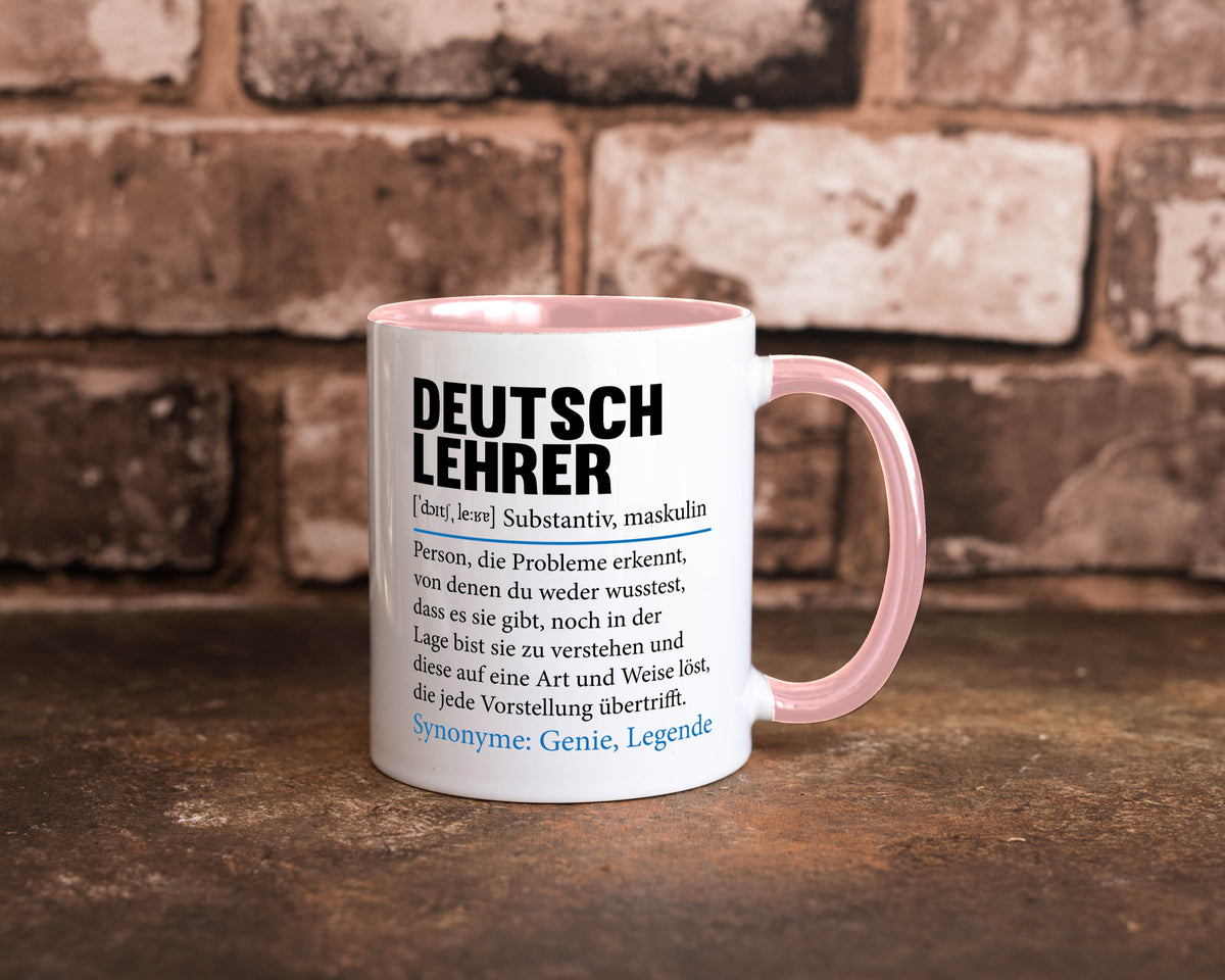 Deutschlehrer Spruch | Lehrer Schule Humor lustig Geschenkidee Geschenk Tasse