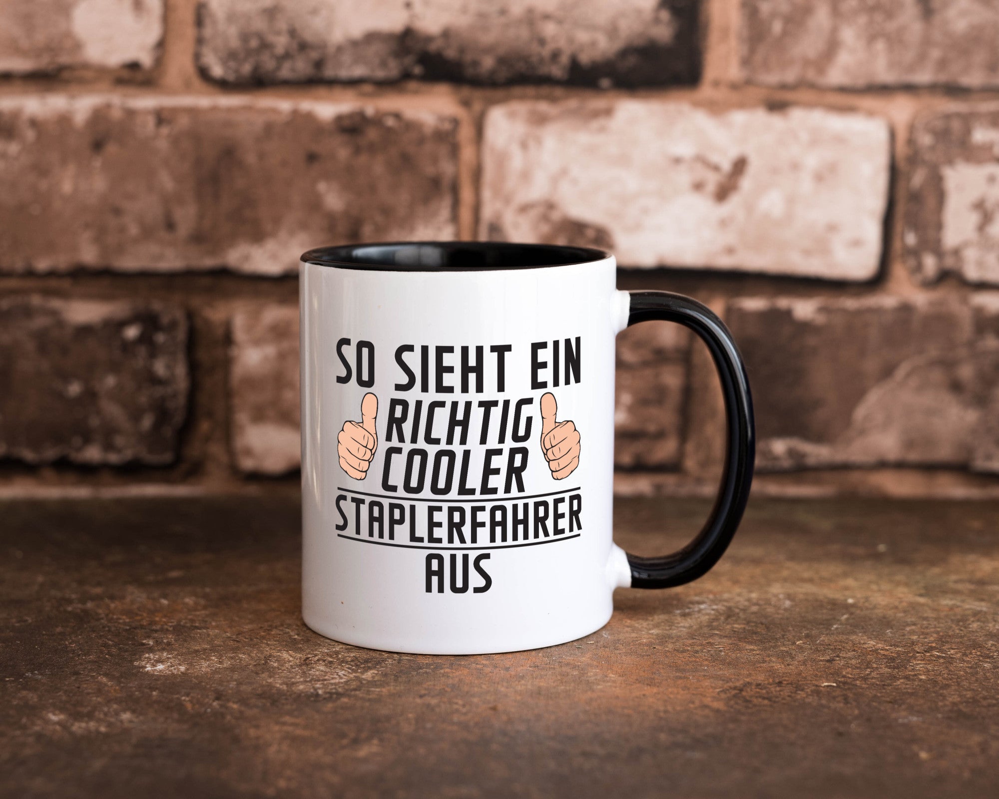 Richtig Cooler Staplerfahrer | Gabelstapler Fahrer Humor Geschenkidee Tasse