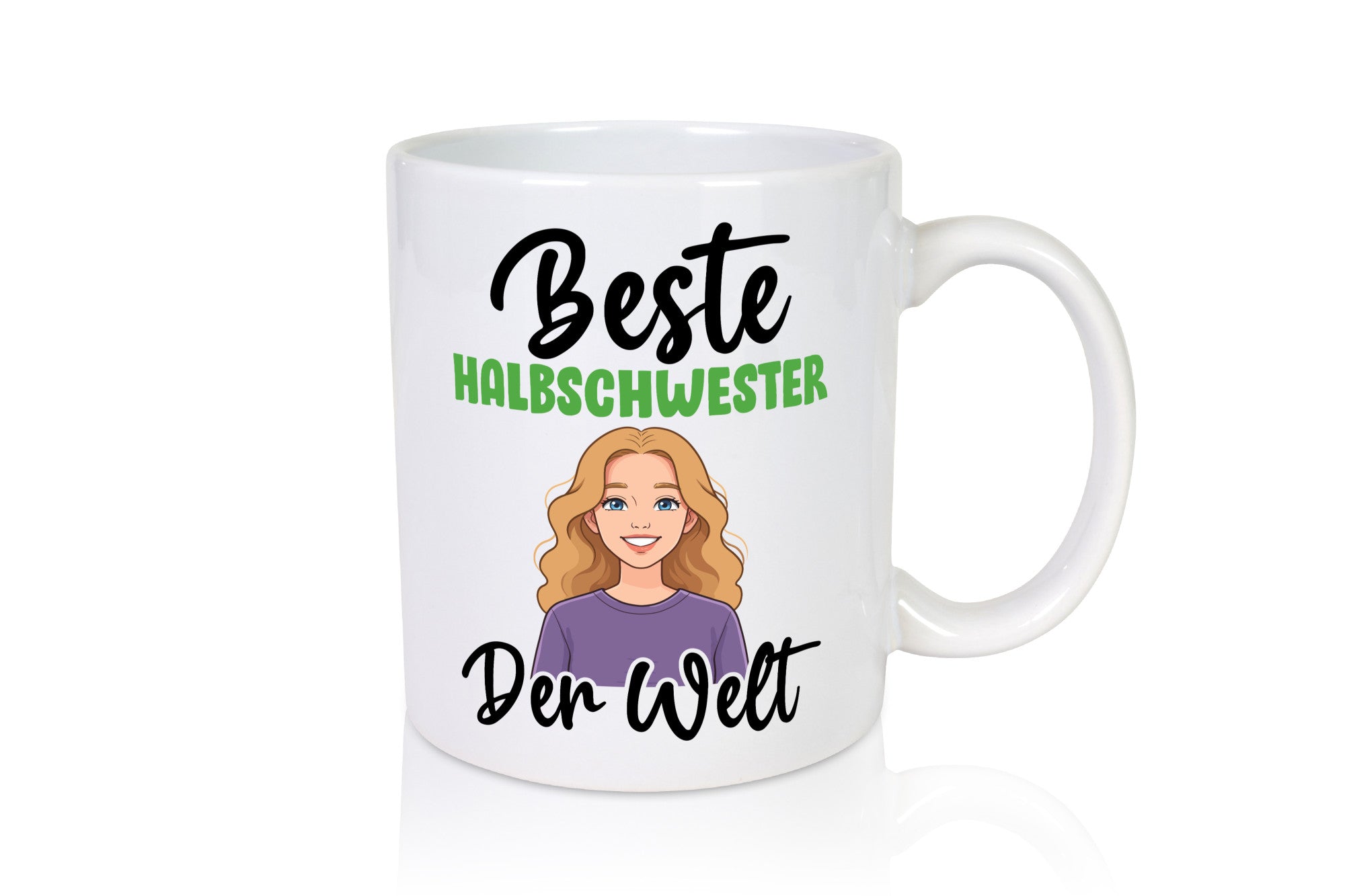 Beste Halbschwester | Lustiges Stiefvater-Geschenk Familien-Geschenkidee Tasse