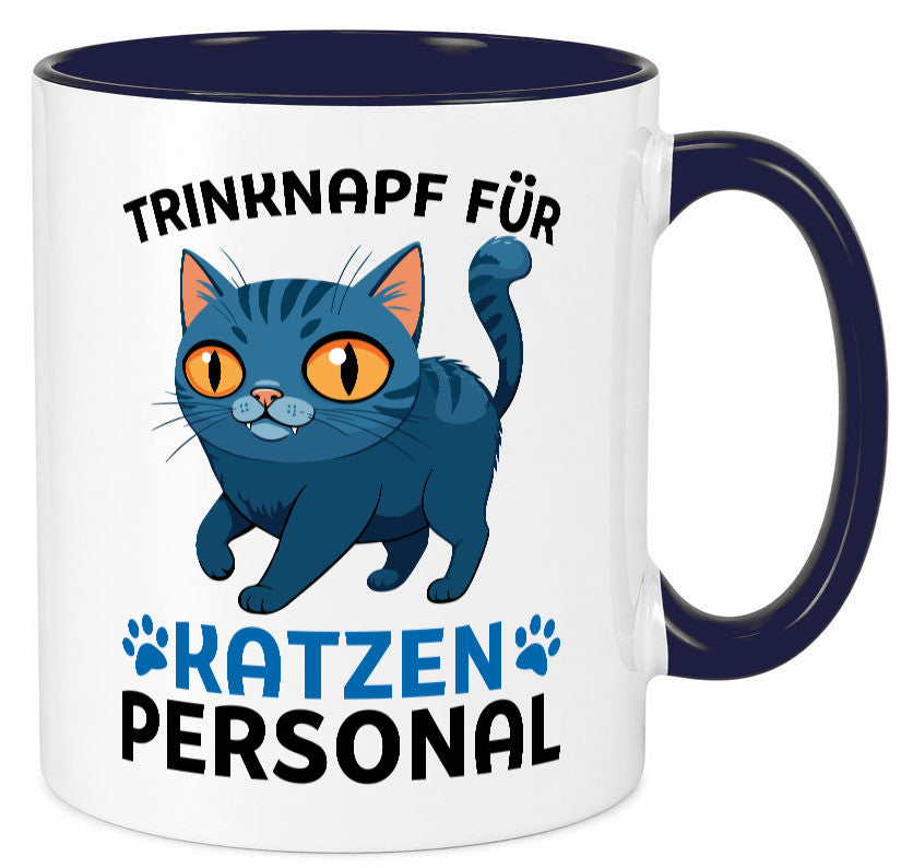 Katzen Personal | Katzenbesitzer Tasse Katze Humor vl2 Tierliebhaber