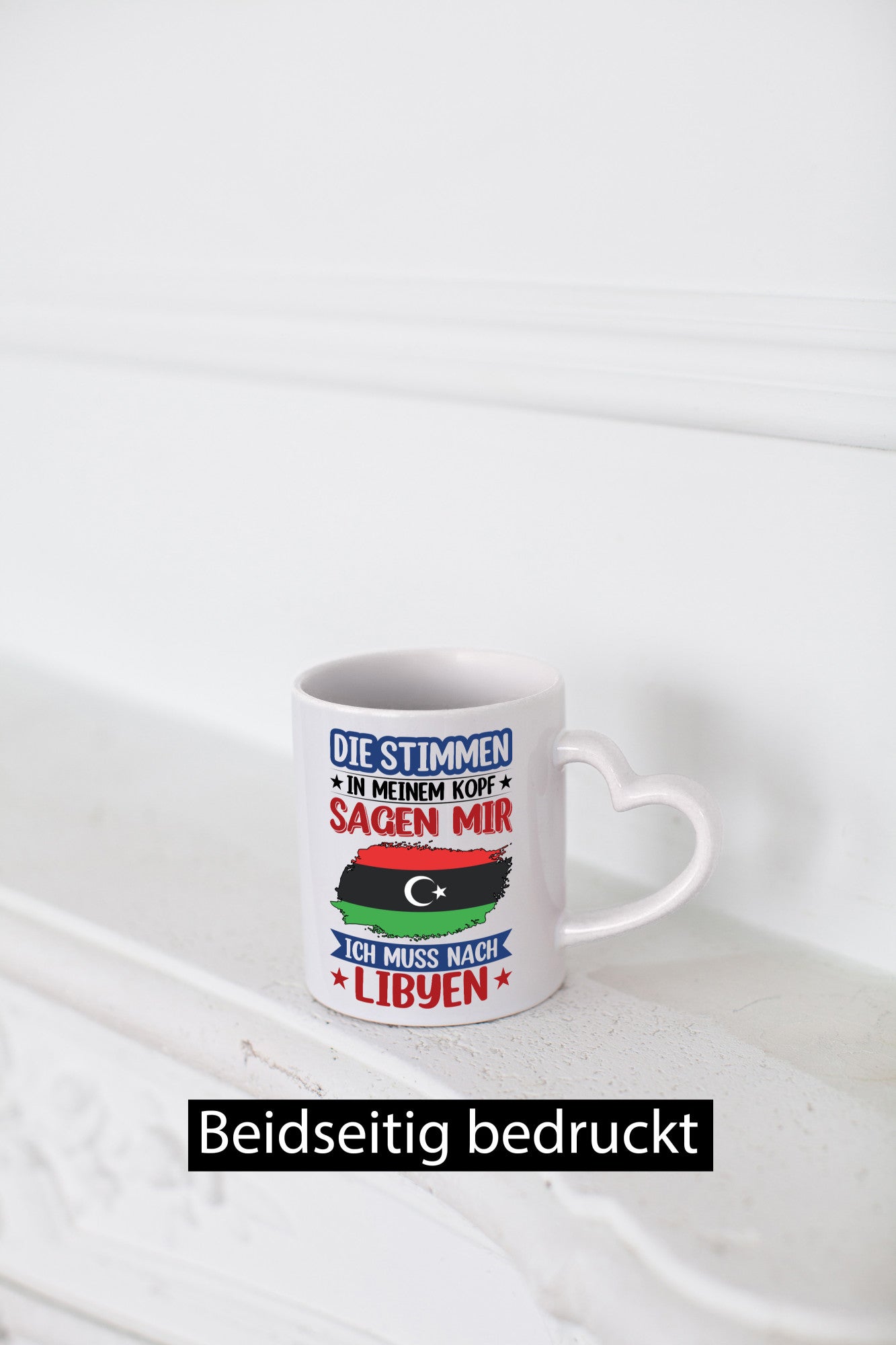 Libyen | Urlaub Stimmen in meinem Kopf Traumland Geschenkidee Humor Tasse