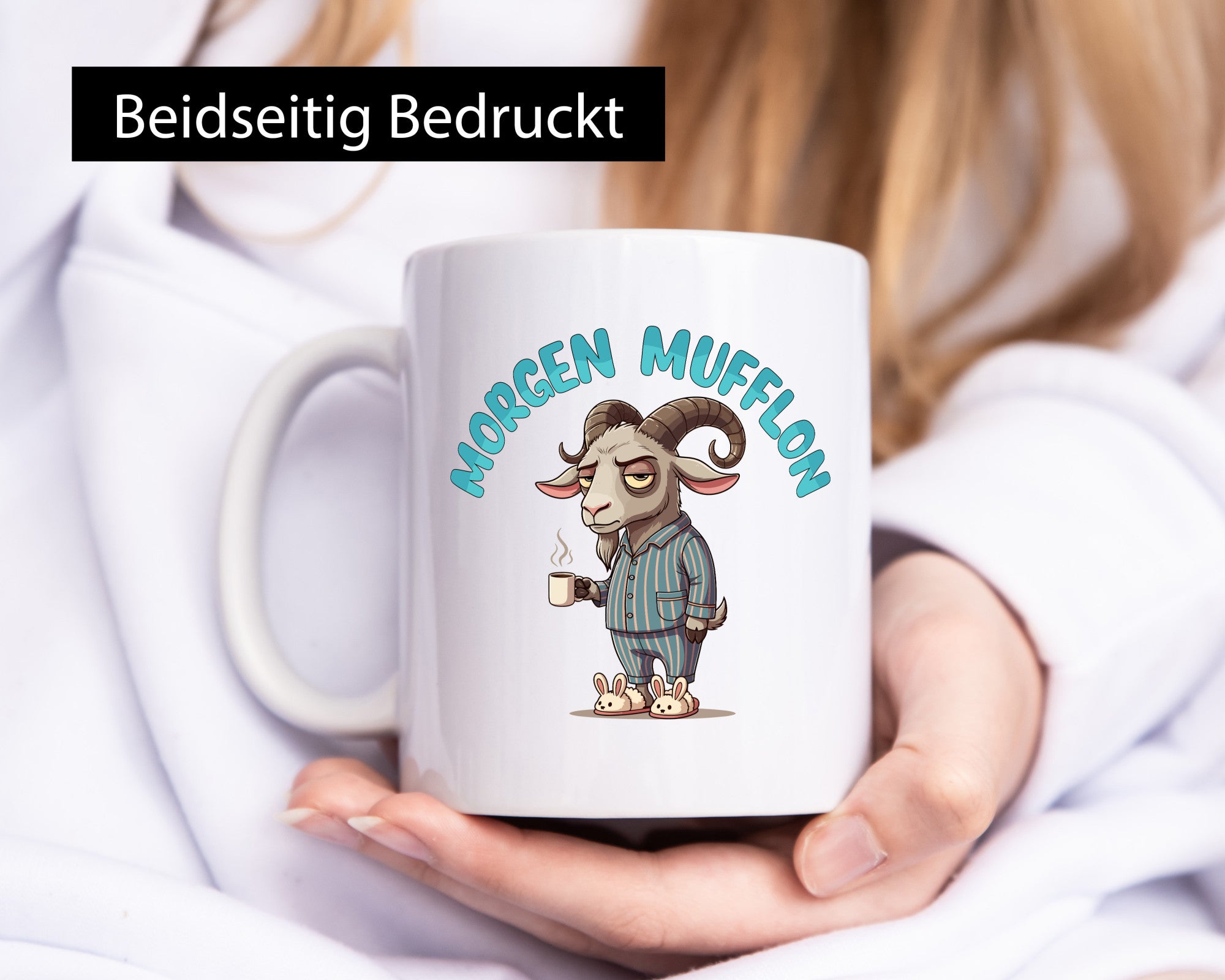 Morgen Mufflon | Morgenmuffe v2 lustig Humor Geschenkidee Geschenk Tasse