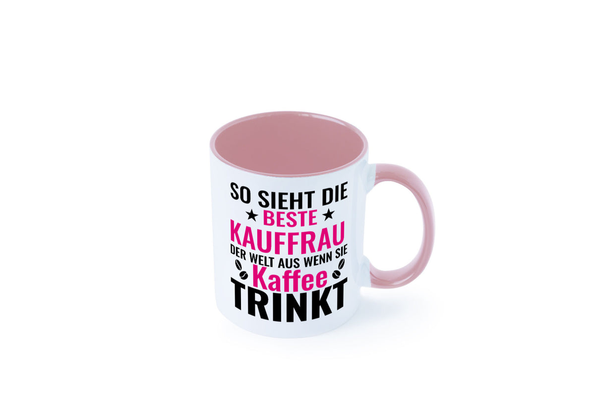 Kaffee trinkt: Kauffrau | Kauffrauen lustiger Spruch Geschenk Humor Tasse