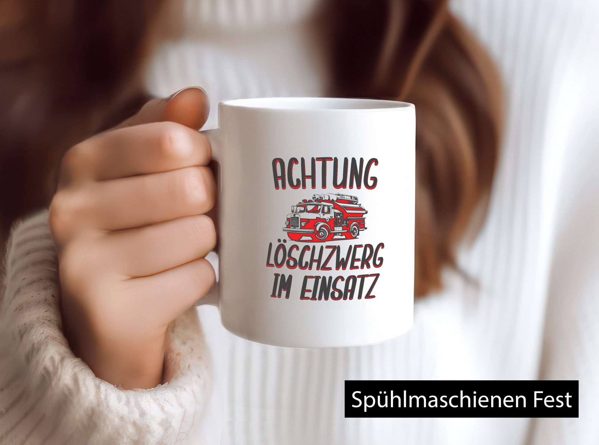 Achtung Löschzwerg im Einsatz | Feuerwehr Feuerwehrkind Geschenk Humor