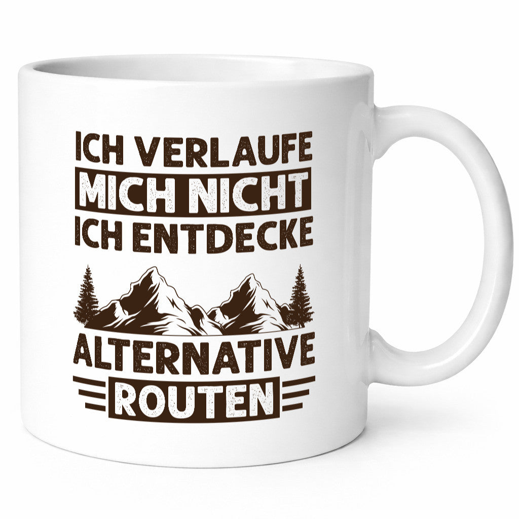 Nicht verlaufen, alternative Routen entdecken | Berge Wald Geschenkidee Humor